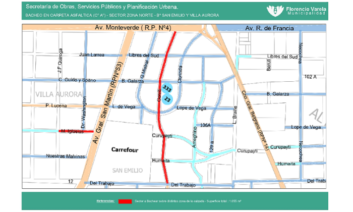 Florencio Varela: El Municipio programa mejoras viales para los barrios San Emilio y Villa Aurora